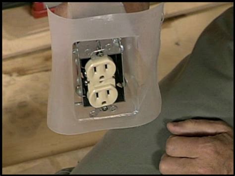 how to vapour barrier around electrical boxes|airtight electrical outlet boxes.